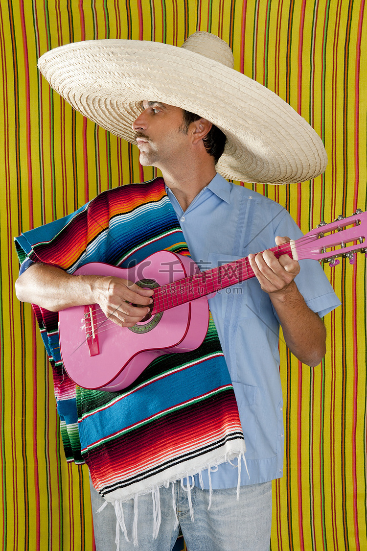 弹吉他的墨西哥人 serape