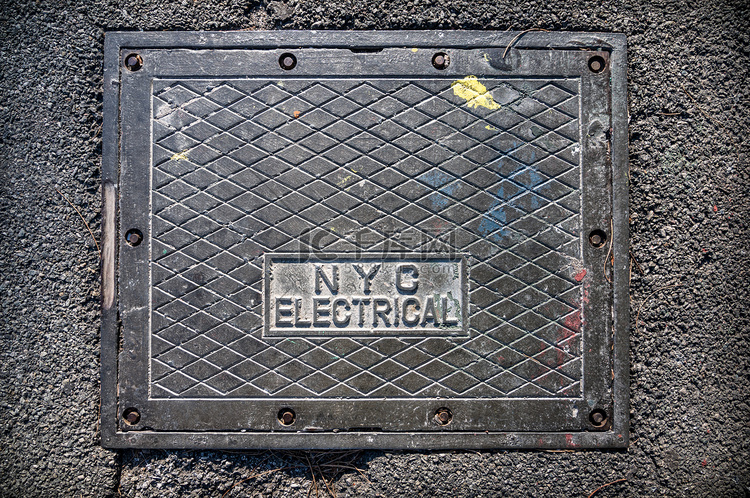 纽约市电器街箱盖