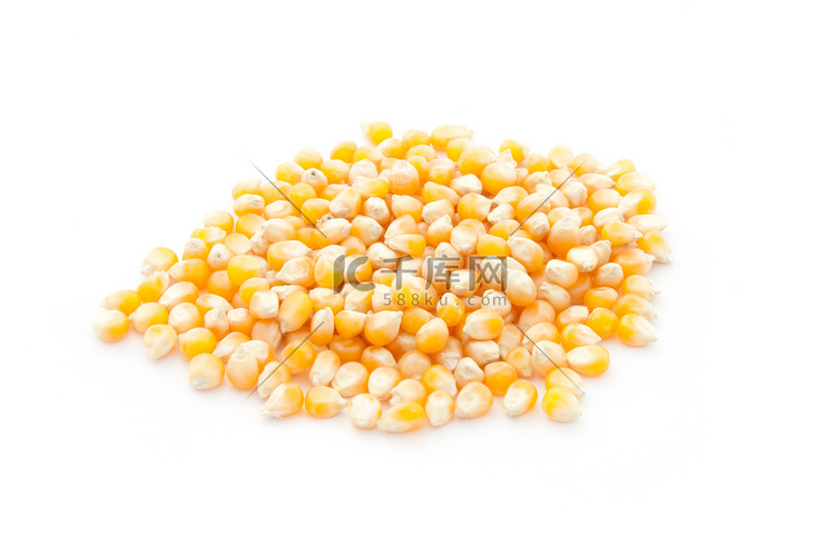 干玉米粒。