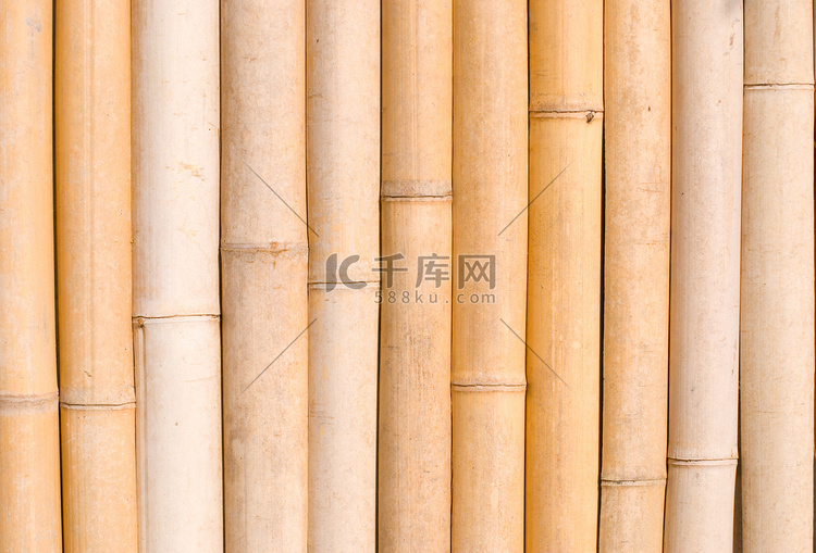 “竹子的质感，亚洲的建筑装饰。