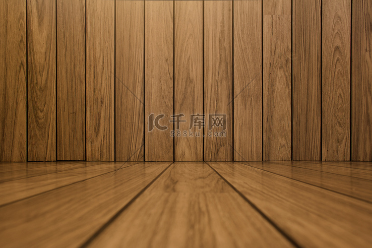 墙壁和地板壁板木背景