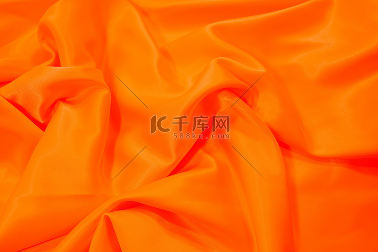 橙色丝绸材质