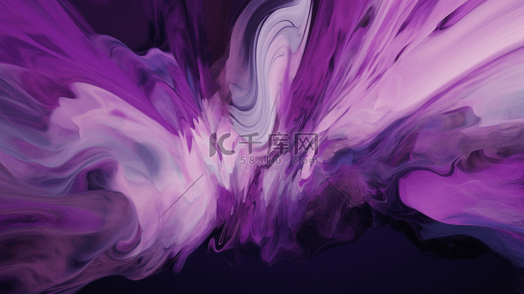 紫白抽象画
