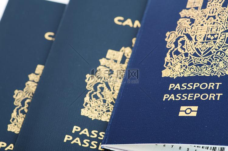 三本加拿大护照，两本旧的和一本
