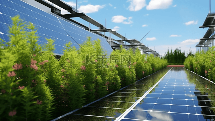 光伏发电太阳能板绿色能源