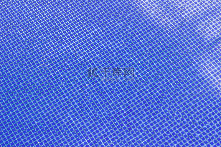 游泳池蓝色瓦片可以使用作为背景