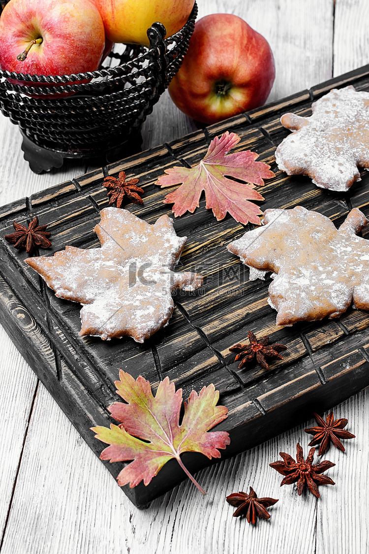 饼干和秋天的苹果
