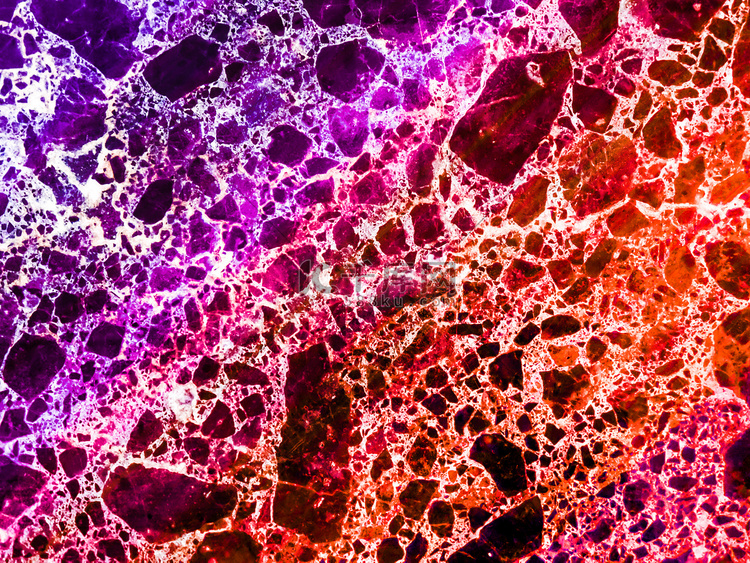 大理石花岗岩紫色红色五颜六色的