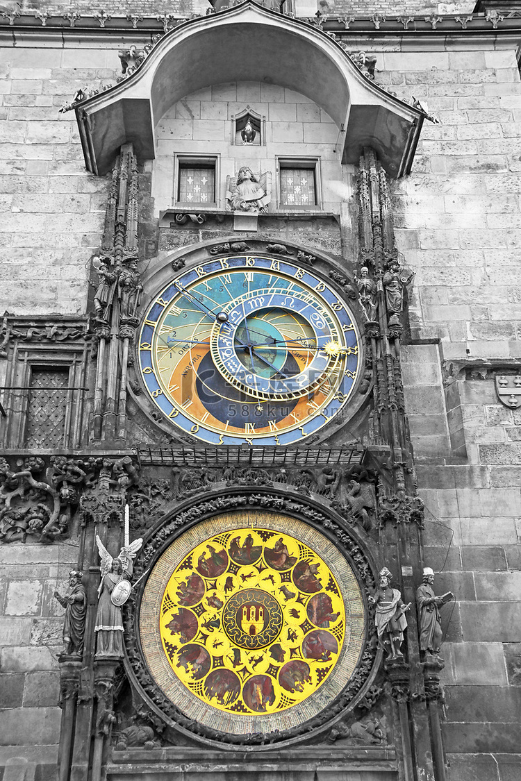 布拉格老市政厅的天文钟