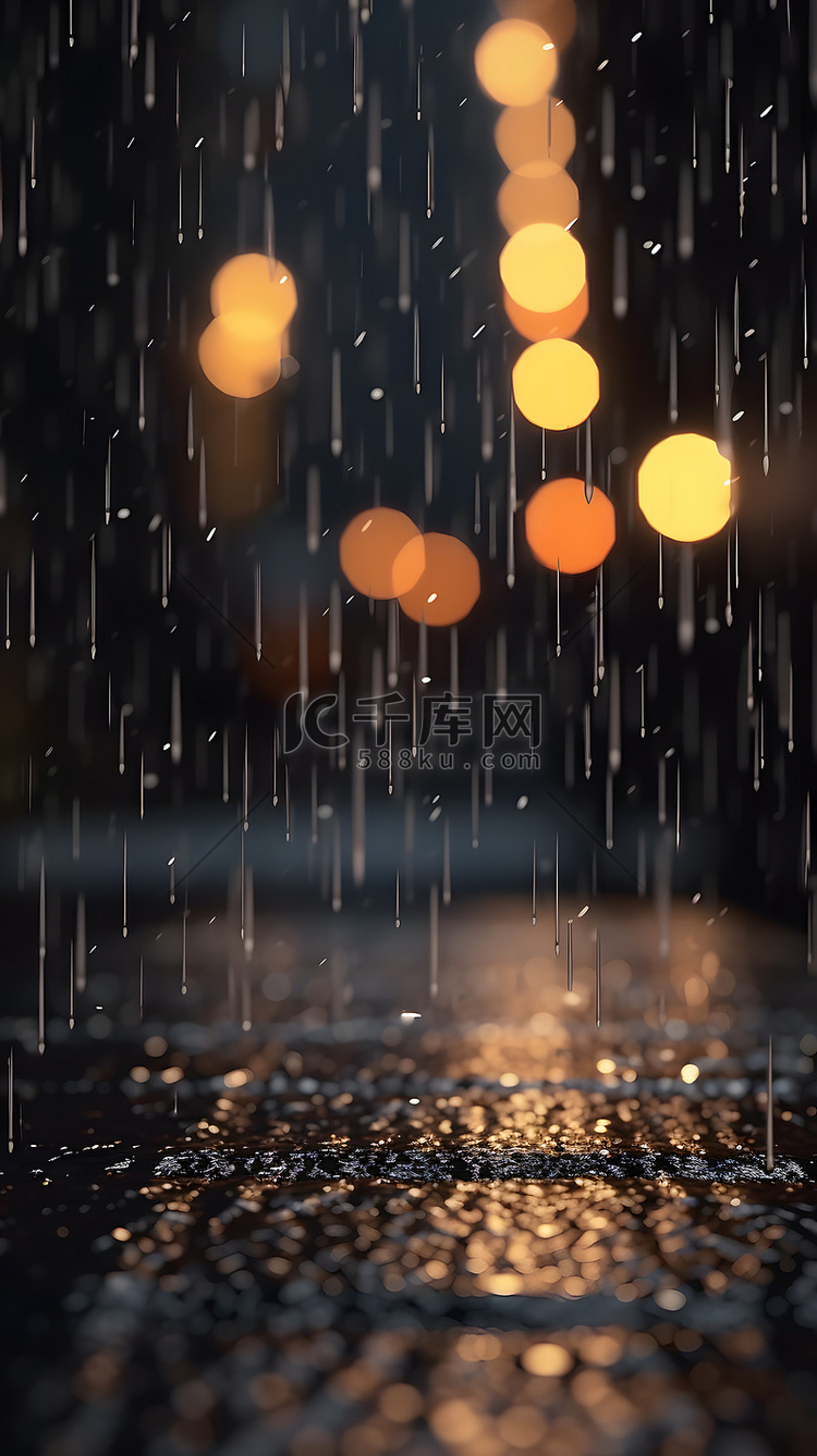 下雨暴雨天气背景