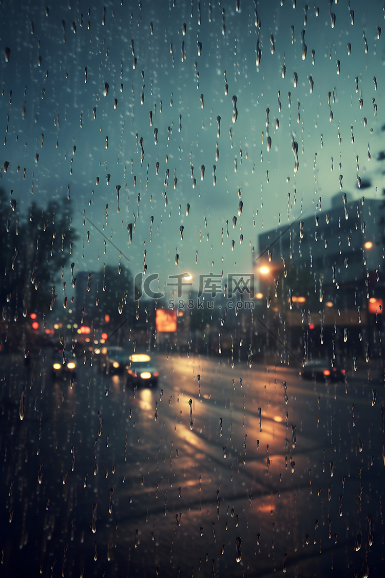 下雨暴雨天气背景