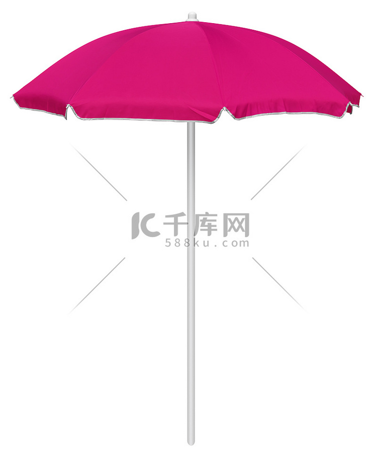 沙滩伞-粉色