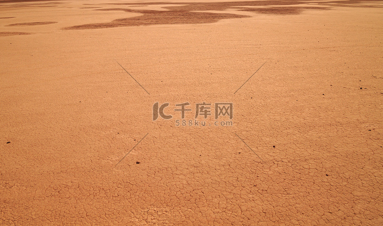 摩洛哥沙漠干涸的湖