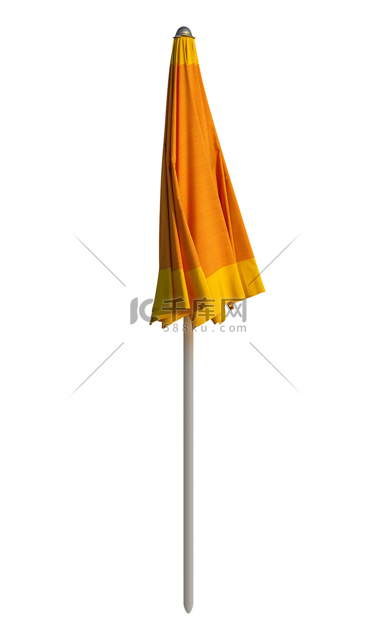遮阳伞收拢-橙色
