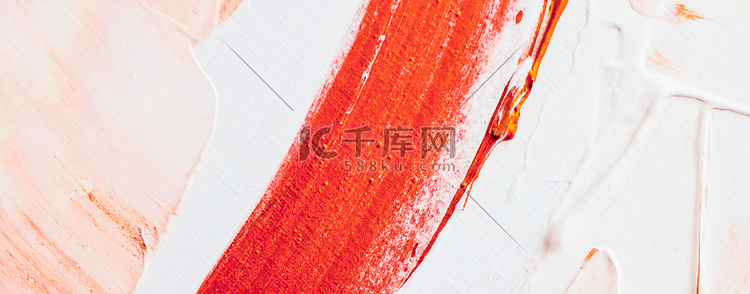 艺术抽象纹理背景、橙色丙烯酸漆
