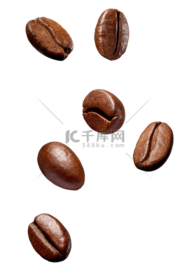 咖啡豆棕色烤咖啡因浓咖啡种子
