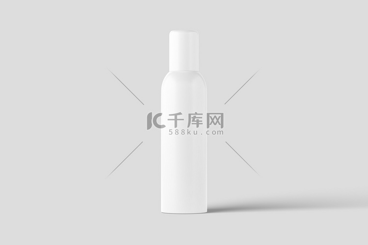 化妆品包装瓶罐 3D 渲染白色