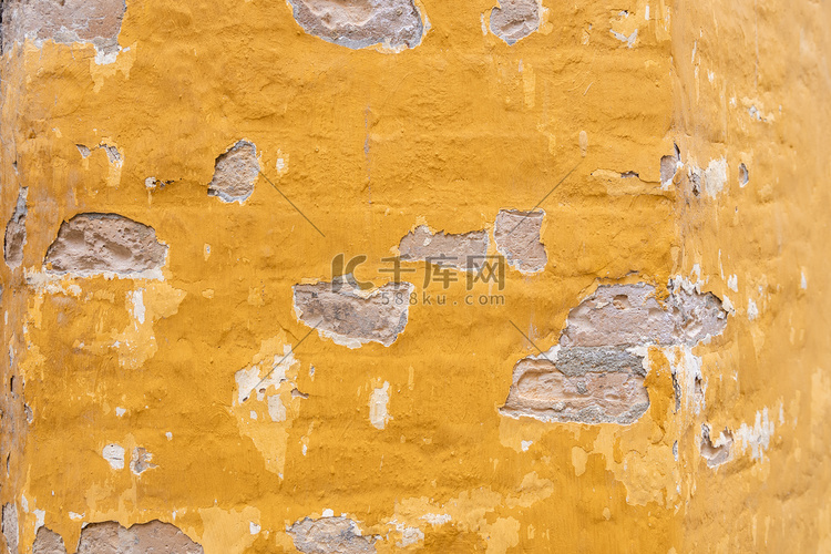 黄沙破旧的破墙背景纹理