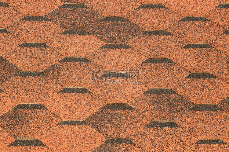橙色棕色瓦屋顶图案纹理背景