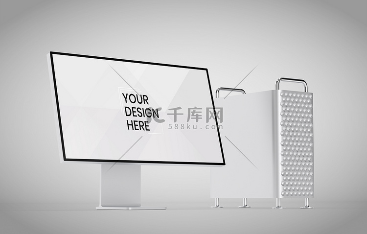白色背景模拟的电脑屏幕。