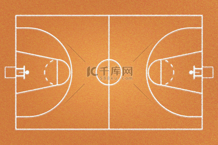 布质篮球场或棕色带状地毯
