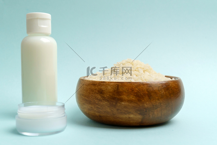 大米用于护肤洁面化妆品。