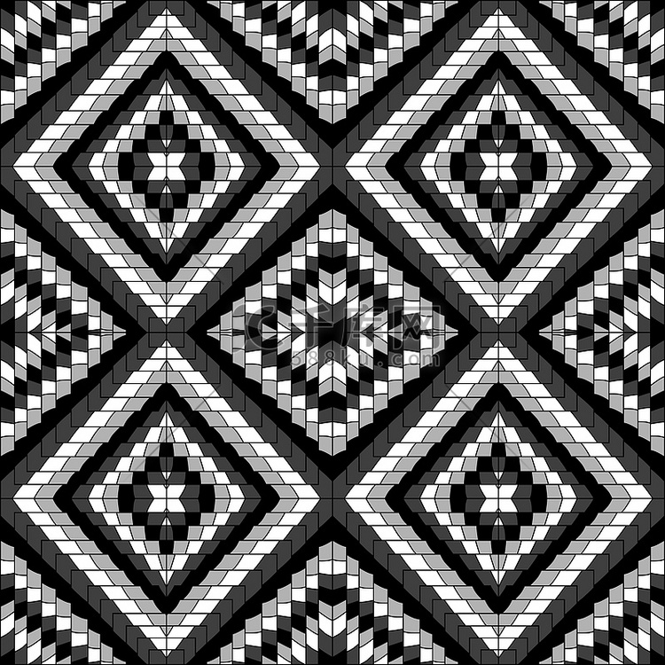 黑白几何图案