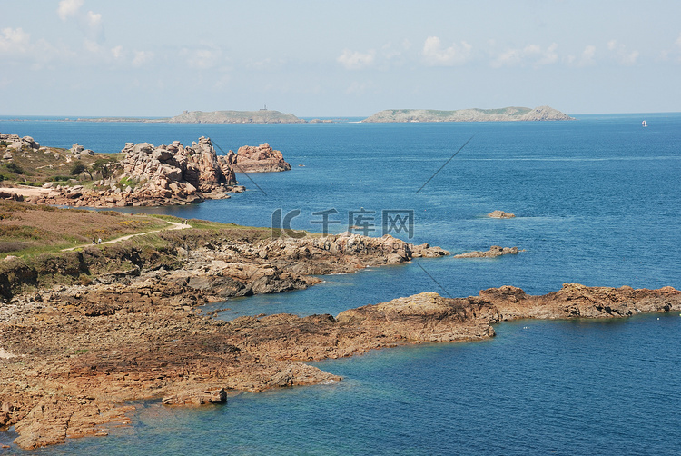 粉色花岗岩海岸