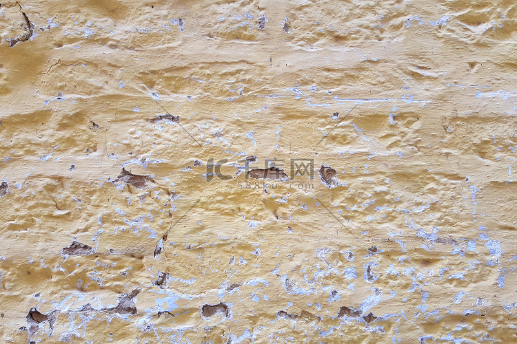 油漆裂缝混凝土墙体纹理背景。