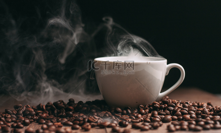 一杯咖啡现煮饮料咖啡因图案