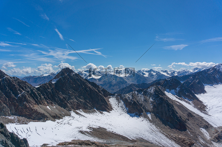 蒂罗尔阿尔卑斯山的高山景观