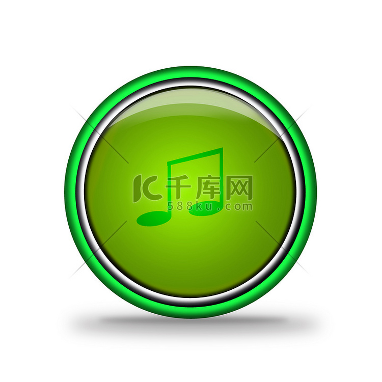 绿色闪亮的按钮与元素，网站设计