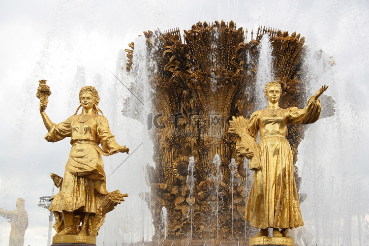 莫斯科著名的国际友谊喷泉