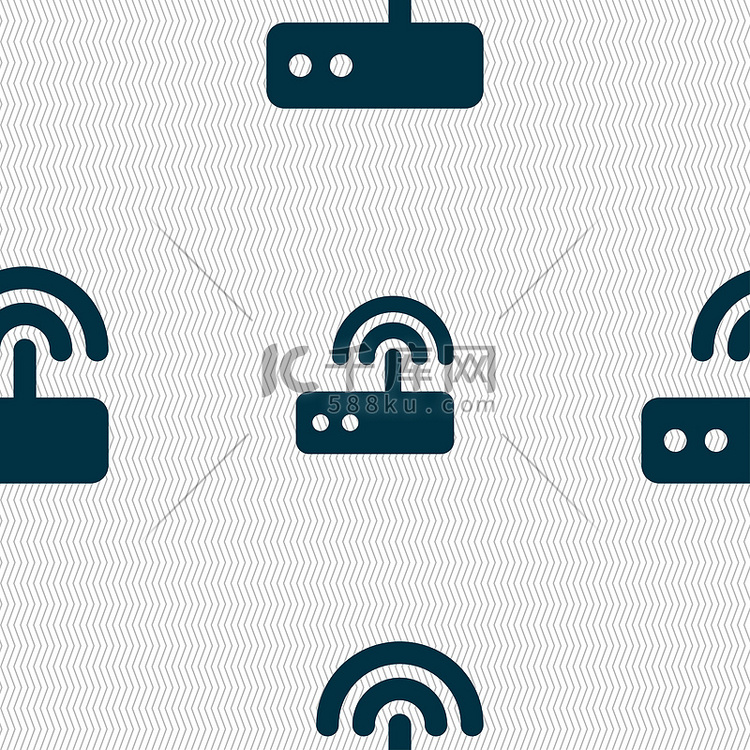 Wi-Fi 路由器图标标志。