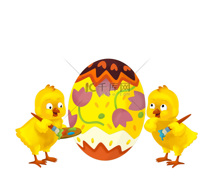 复活节快乐的小鸡们