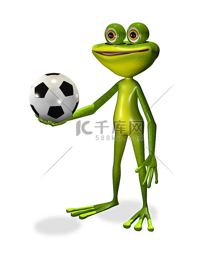 足球运动员青蛙