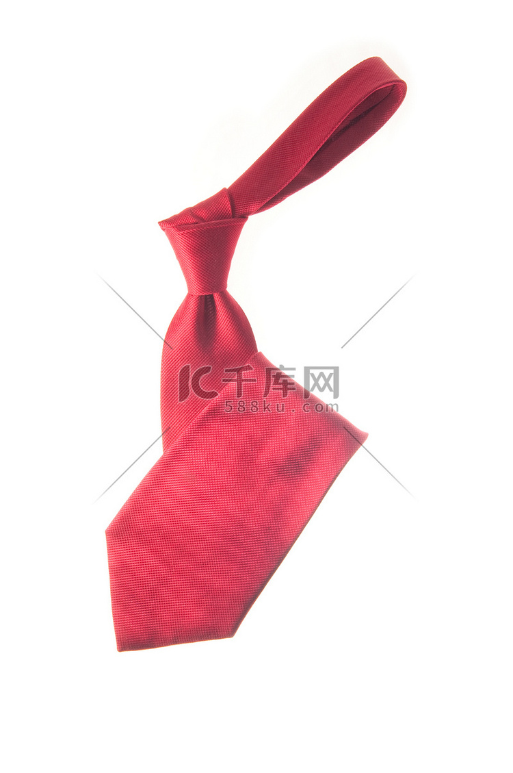 真丝红色领带