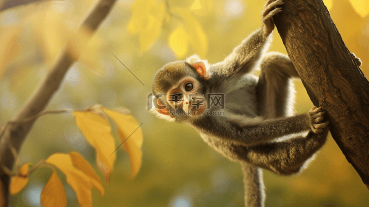 挂在树上的小猴子1