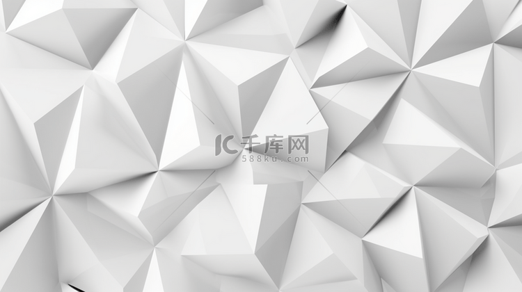 白色抽象背景，采用3D纸样式。