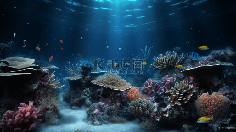 海底世界深海鱼类珊瑚