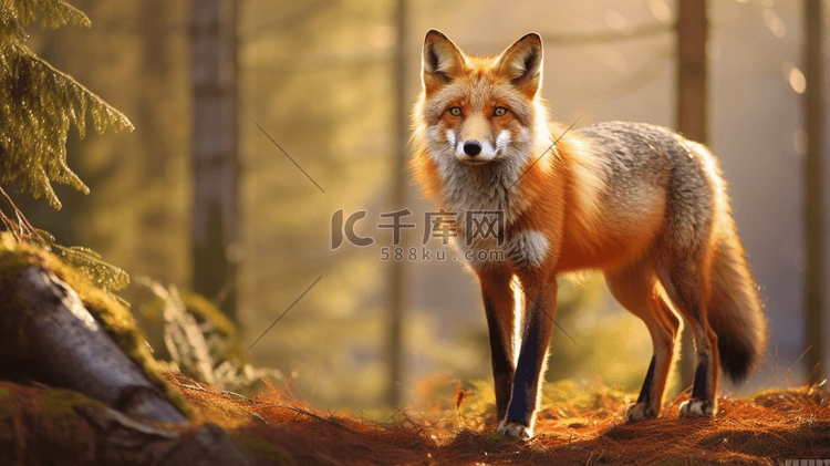 森林里的红色狐狸1