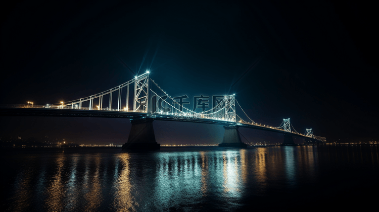 夜晚的桥梁景观