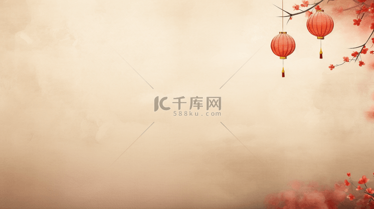 中国红春节喜庆节日背景12