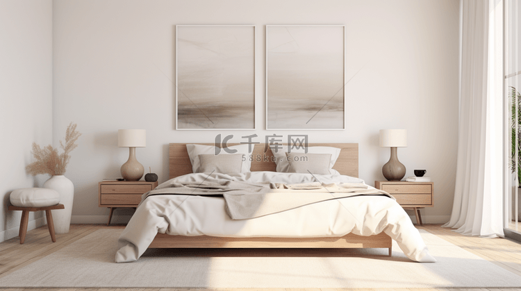 温馨舒适大床房卧室家居设计图片