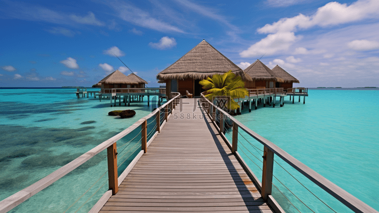 旅游旅行马尔代夫海岛度假大海