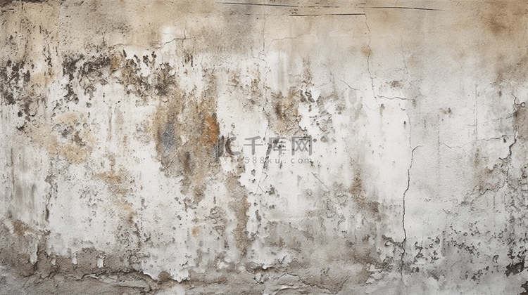 白色混凝土灰泥墙质感背景，磨砂
