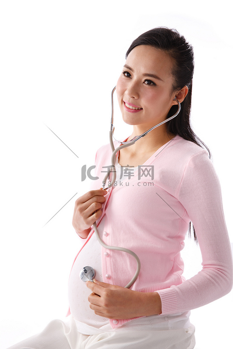 孕妇使用听诊器