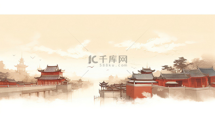 中国古代建筑古典工笔画10