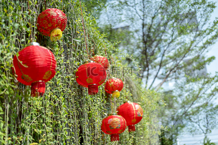 中国传统的红灯笼在中国盛事中是