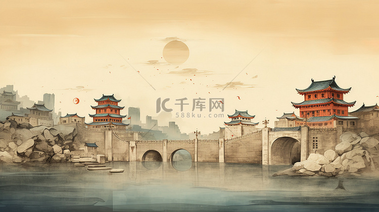 中国古代建筑古典工笔画11